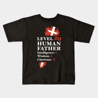 Level 20 Father DnD Dad Gift Shirt Kids T-Shirt